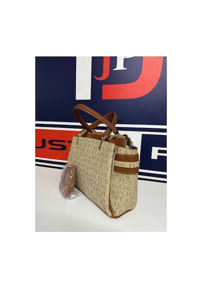 Just Polo Kadın Siyah Taba Gofraj Kabartma Desenli Mıknatıslı Çıtçıt Kapama El Çantası Mh4031mh Siyah - Taba 77590661
