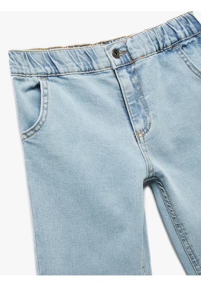 Koton Pamuklu Relax Fit Denim Pantolon Lıght Indıgo 6wmb40001td Açık Mavi