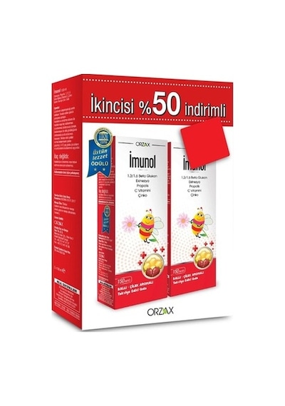 Orzax İmunol Şurup 150 ML 1+1