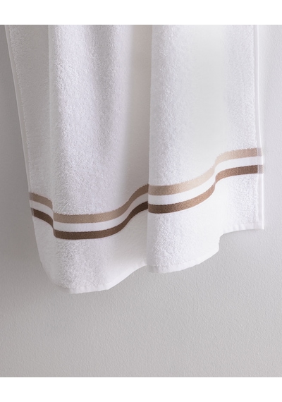 Madame Coco Rosabelle Pamuklu Banyo Havlusu - Beyaz/bej - 70x140 Cm 8684427297452 Çok Renkli