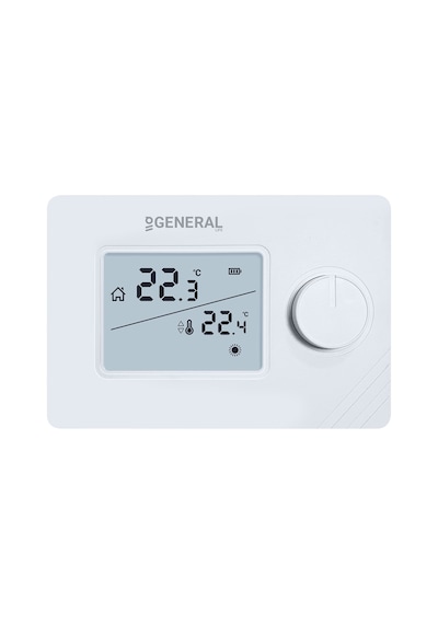 General Life Gaia HT250 Aydınlatmalı LCD Ekran  Kablolu Dijital Oda Termostatı
