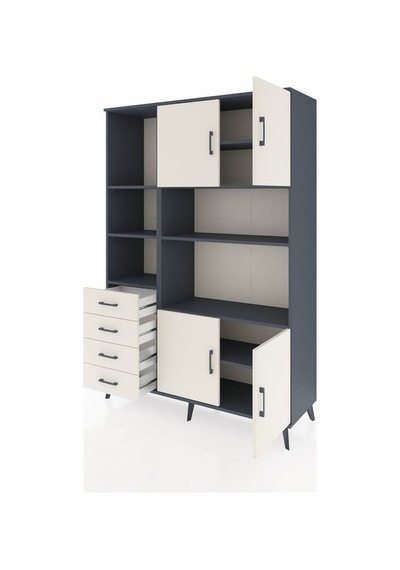 Hyperion Dolap 8 Raflı 4 Çekmeceli 4 Kapaklı 132x44x195 Antrasit-aytaşı/aytaşı Aytası/aytası Hyperion Dolap 8 Raflı 4 Çekmeceli 4 Kapaklı 132x44x195 Antrasit-aytaşı/aytaşı Aytası/aytası