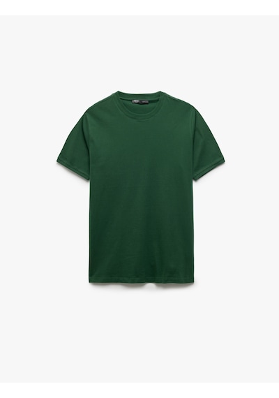 Koton Kısa Kollu Bisiklet Yaka Pamuklu Slim Fit Erkek Basic Tişört Yeşil 5sam10044hk Yeşil Koton Kısa Kollu Bisiklet Yaka Pamuklu Slim Fit Erkek Basic Tişört Yeşil 5sam10044hk Yeşil