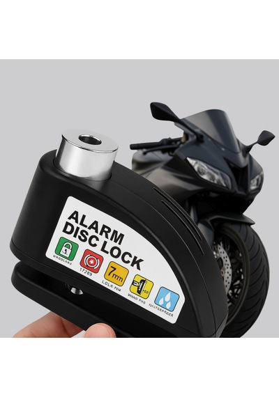 Alarm Disk Kilidi 110 Db Motosiklet Scooter Bisiklet Güvenlik Kilidi 03289694