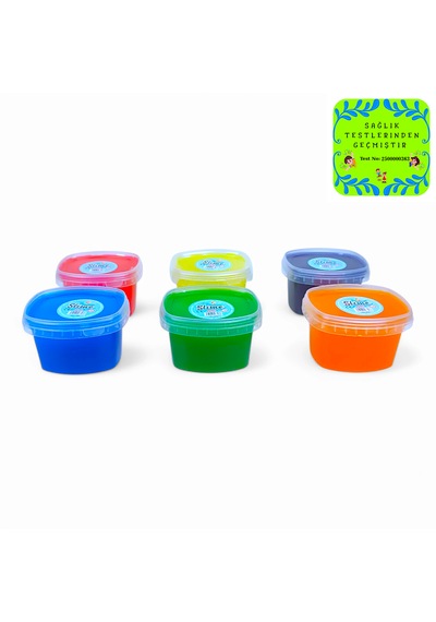 Chers Slime 6'lı 6 Renk 200 Gr X 6 Hazır Slime - Sağlık Sertifika