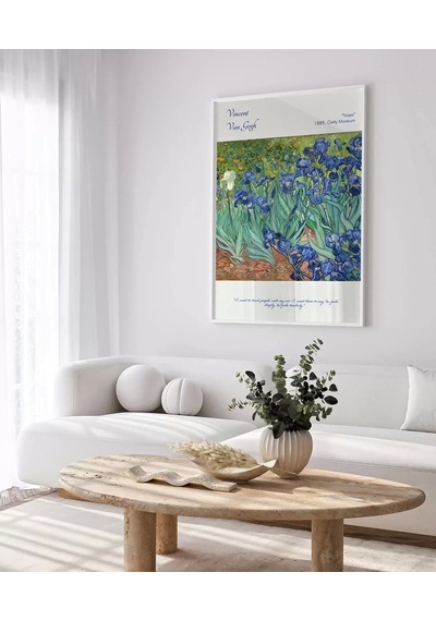 Çerçevesiz Poster Vincent Van Gogh Süsen Çiçekleri