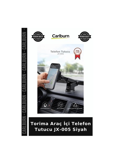 Torima Araç İçi Telefon Tutucu Jx-005 Siyah Mobil Aksesuar Seyahat Aksesuarı Sürücü Ekipmanı