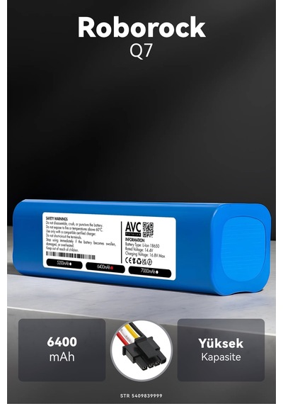Roborock Q7 6400mah Robot Süpürge Bataryası K.k