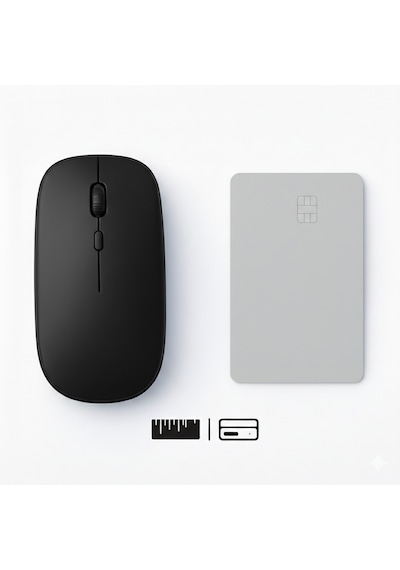 Apple Uyumlu MacBook iPad Bluetooth Şarjlı Mouse Usb Dongle Şarj Kablosu Dahil Sessiz İnce Ve Taşınabilir 13513
