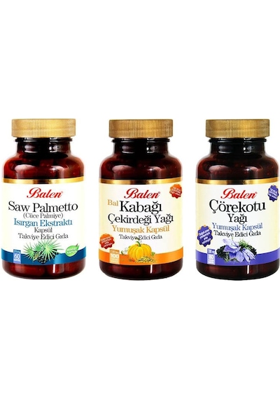 Balen Saw Palmetto-Isırgan+Kabak Çekirdeği Yağı+çörekotu Yağı