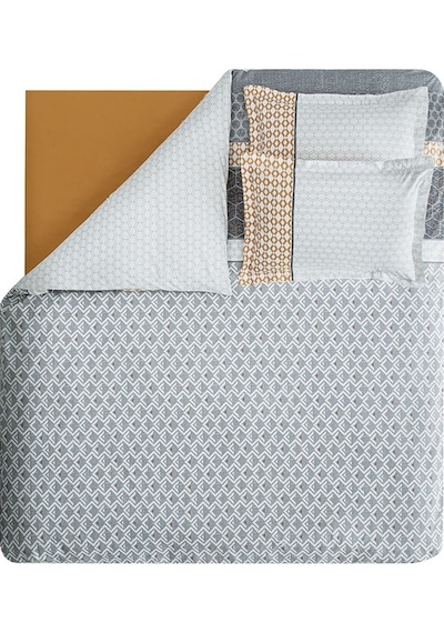 Yataş Bedding Taren Ranforce Çift Kişilik Nevresim Takımı-Gri