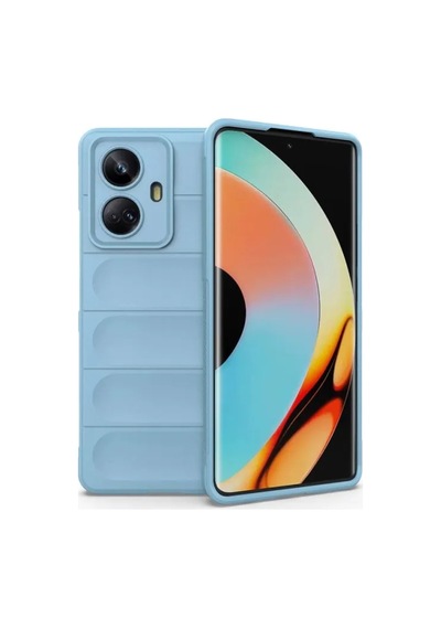 Jenerik Realme 10 Pro 5g Kılıf Optimum Silikon - Sky Blue