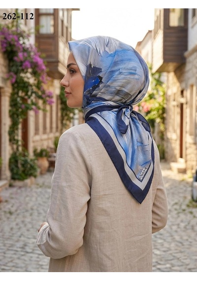 Moonscarfs Moonscarf Desenli Bambu Pamuk Eşarp 262-112 Çok Renkli