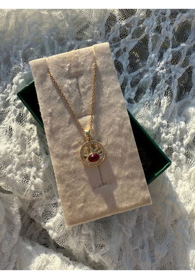 Sun Flame Ruby Pendant Çok Renkli