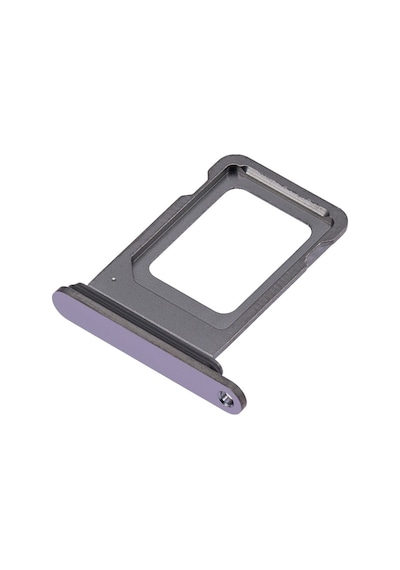 Apple Uyumlu iPhone 14 Pro Sim Çekmecesi Tek Simli Modeller İçin Sim Kart Yuvası Mor Renk