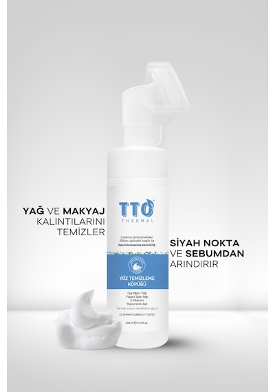 Tto Aplikatörlü Yüz Temizleme Köpüğü 200 ML + Dermodicos Plus Krem 30 ML