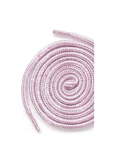 Hapshoe Pembe Beyaz Simli 5 Mm Yuvarlak Bot Bağcığı