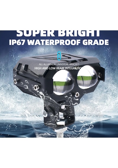 30w 6000k 24v Özel Gündüz Farı Yardımcı Spot Işın Abs Motosiklet Mini Arka Led Sis/sürüş İşıkları
