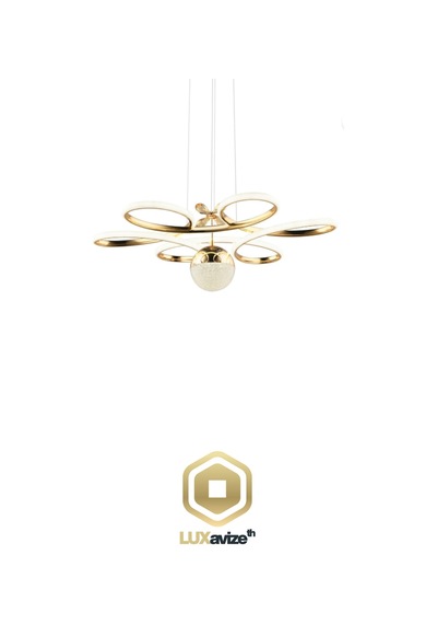 Yonca Modern Gold Avize Yatak Odası - Hol - Salon Gold