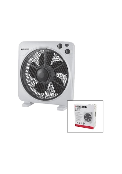 10 İnç Kutu Fan Vantilatör 3 Kademe Hız 6 Plastik Kanat 38w 60dk.zaman Ayarlı Mtr-f610 4604