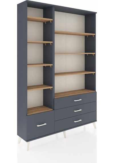 Arges Dolap 9 Raflı 4 Çekmeceli 132x30x195 Antrasit-çam/antr... Antrasit Arges Dolap 9 Raflı 4 Çekmeceli 132x30x195 Antrasit-çam/antr... Antrasit