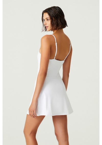 Los Ojos X Melodi Beyaz Tenis Elbisesi Spor Elbise Tennis Dress Beyaz Beyaz