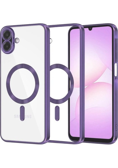 Samsung Uyumlu Galaxy A07 4g Kross Magneticsafe Kapak Mor