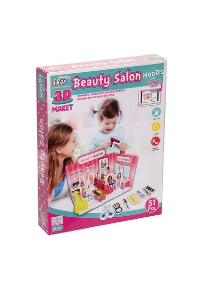 Güzellik Salonu Maket 3 Boyutlu Puzzle.