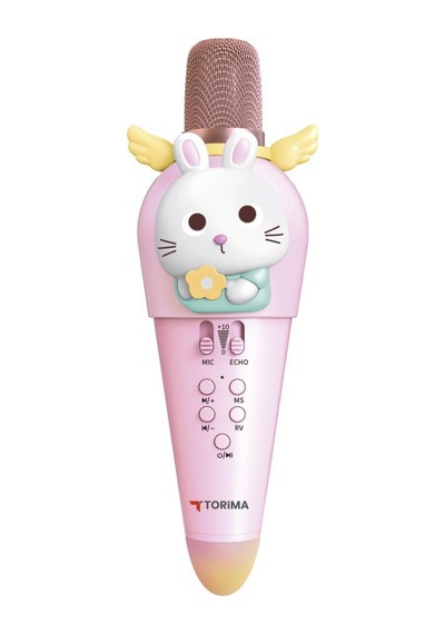 Torima KIDMIC03 5 W Tavşan Figürlü Şarjlı Karaoke Kablosuz Hoparlör Mikrofone
