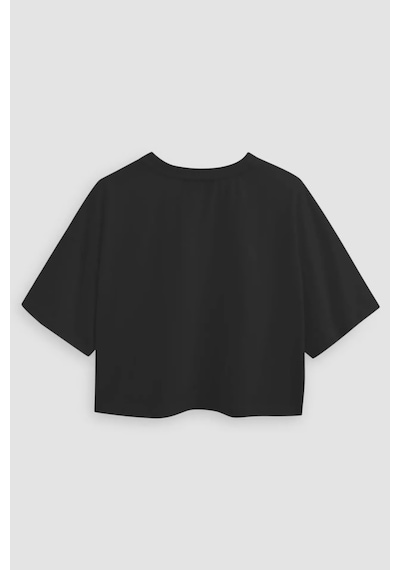 Hiccup Basic Bisiklet Yaka Kısa T-shirt Siyah
