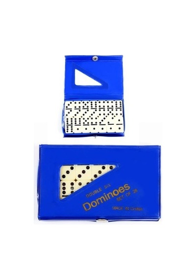 Çantalı Orta Boy Melamin Domino Taşı 28 Parça Domino Oyunu