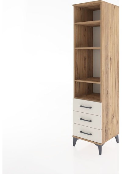 Hyperion Dolap 4 Raflı 3 Çekmeceli 44x44x182 Çam-aytaşı Çam