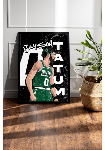 Jayson Tatum Çerçeveli Tablo - Basketbol Nba Posteri Tablo
