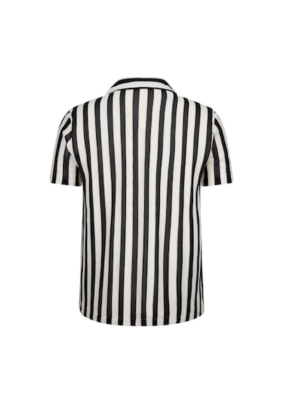 Hatemoğlu Ekru Çizgili Regular Fit Polo Yaka Tişört Ekru - Bej