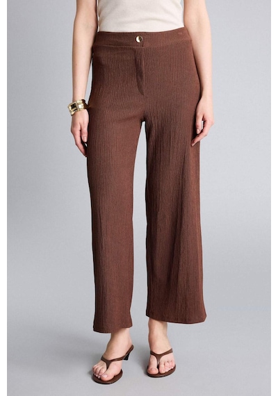 Defacto Culotte Düz Paça Bürümcük Pantolon H8605ax26hsbn330 Kahve-bn330
