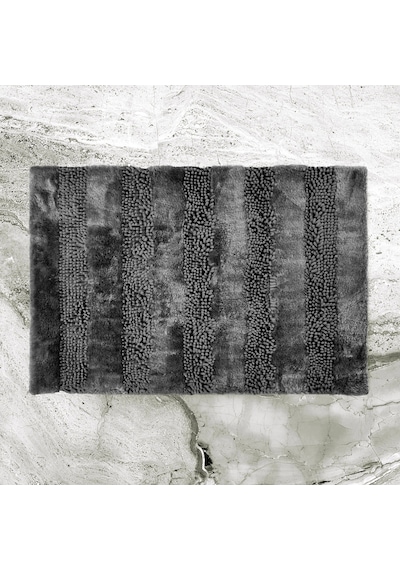 Soft Line 2'li Banyo Paspası - Antrasit - 60x90 Cm + 45x60 Cm Renkli