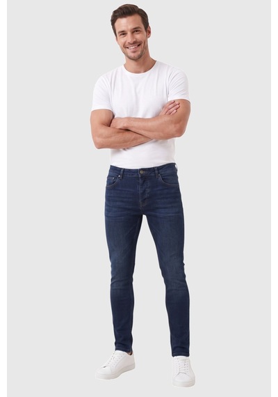 Rizzup Erkek Slim Fit Likralı Yumuşak Dokulu Jean Esnek Dar Paça Lacivert Kot Pantolon 2602167 Rizzup Erkek Slim Fit Likralı Yumuşak Dokulu Jean Esnek Dar Paça Lacivert Kot Pantolon 2602167