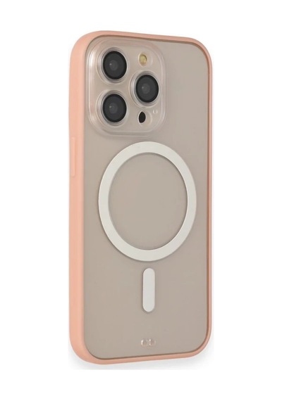 Apple İphone 14 Pro Max Kılıf Grand Magneticsafe Kapak - Pembe 0.2M-Çok Renkli