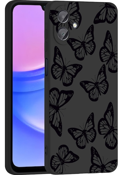 Samsung Galaxy A06 İle Uyumlu Premier Kalite Özel Üretim Baskılı Silikon Telefon Kılıfı Bc 4 Siyah