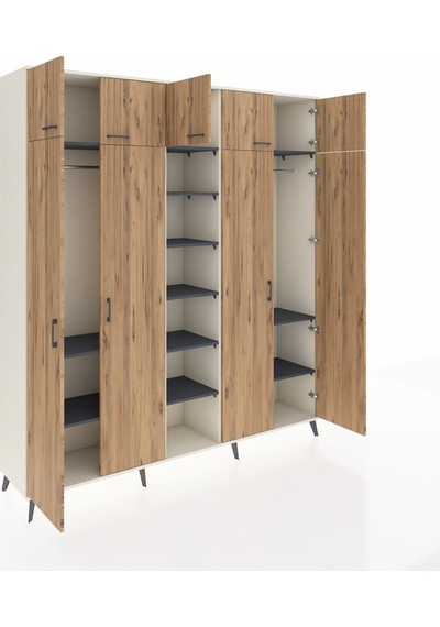 Hyperion Dolap 12 Raflı 9 Kapaklı 2 Askılı 220x44x243 Aytaşı-çam/antrasit Atlas Çam/antrasıt Hyperion Dolap 12 Raflı 9 Kapaklı 2 Askılı 220x44x243 Aytaşı-çam/antrasit Atlas Çam/antrasıt