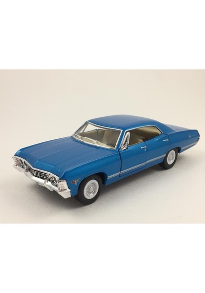 Kinsmart 1967 Chevrolet Impala 1:43 Mavi Çek Bırak Model Araba