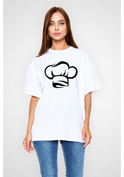 Noıssey Ko Buta Aşçı Beyaz Unisex Tişört T-shirt T8581