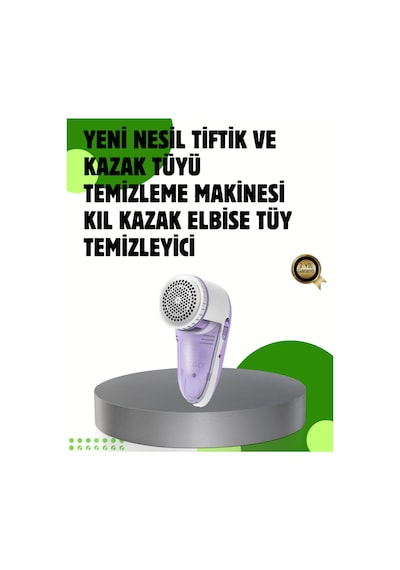 Pamuk Tiftik Tüy Temizleme Makinesi 5w 3 Bıçaklı Sistem Çok Renkli Çok Renkli