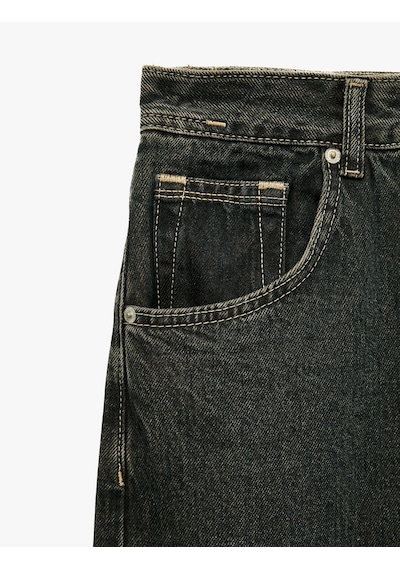 Koton Normal Bel Cepli Pamuklu Bol Super Baggy Jean Pantolon Green Cast 7wam40209nd Yeşil Koton Normal Bel Cepli Pamuklu Bol Super Baggy Jean Pantolon Green Cast 7wam40209nd Yeşil