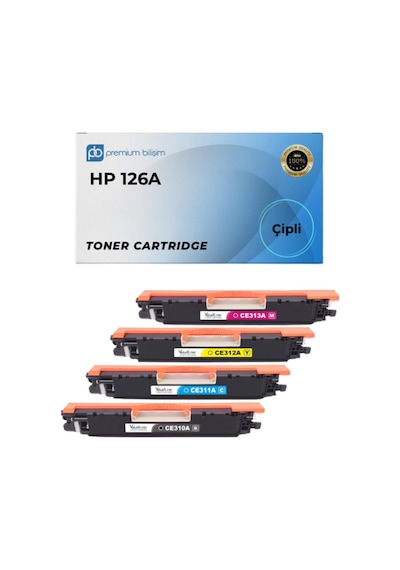 126a Uyumlu  Toner Seti- Color Laserjet Pro Cp1025nw, 100 Mfp M175nw, 200 M275nw