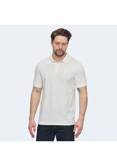 Lumberjack 5M MB CT953 POLO T SH 5FX Erkek  Kırık Beyaz Tişört