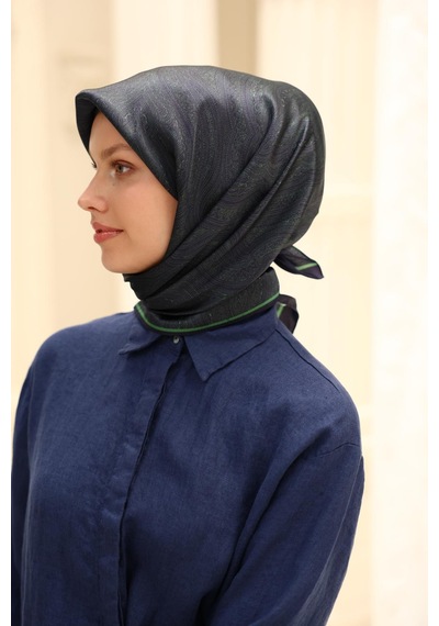 Silk Home Shiny Eşarp 75010-26 Lacivert, Benetton