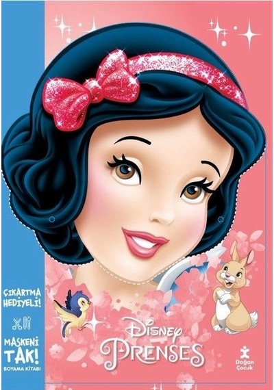 Disney Prenses - Maskeni Tak! Çıkartma Hediyeli Boyama Kitabı- Doğan Çocuk