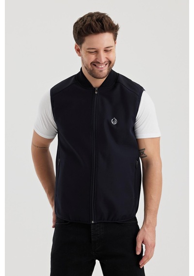 Alexandergardi Alexandergardı Dar Kesim İçi Polar Su İtici Softshell Kumaş Yelek Unı-ylk03 001