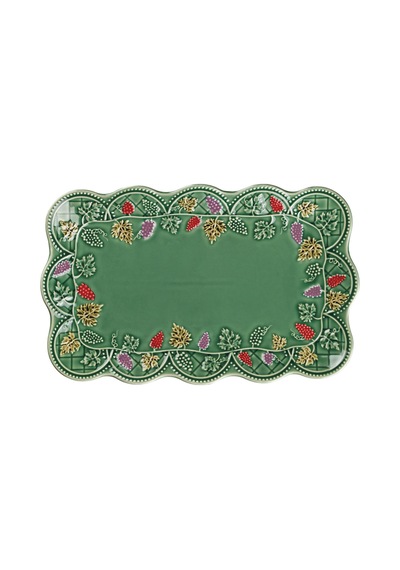 Lucky Art Vınea Seramık Sunum Tabağı 36cm Çok Renkli
